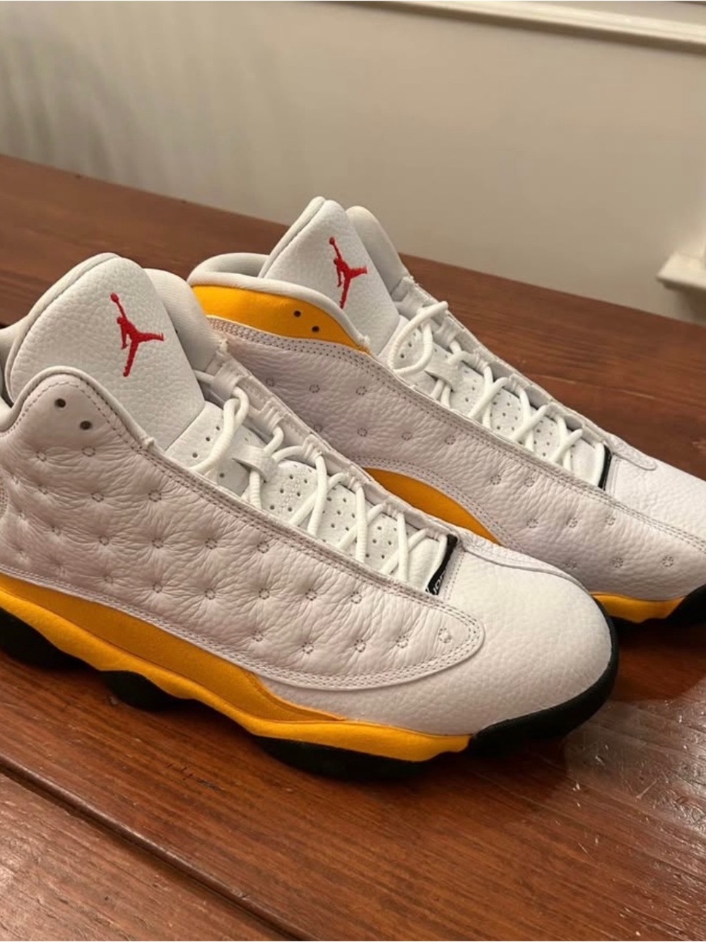 Jordan Men’s Sneakers in White, Yellow & Red